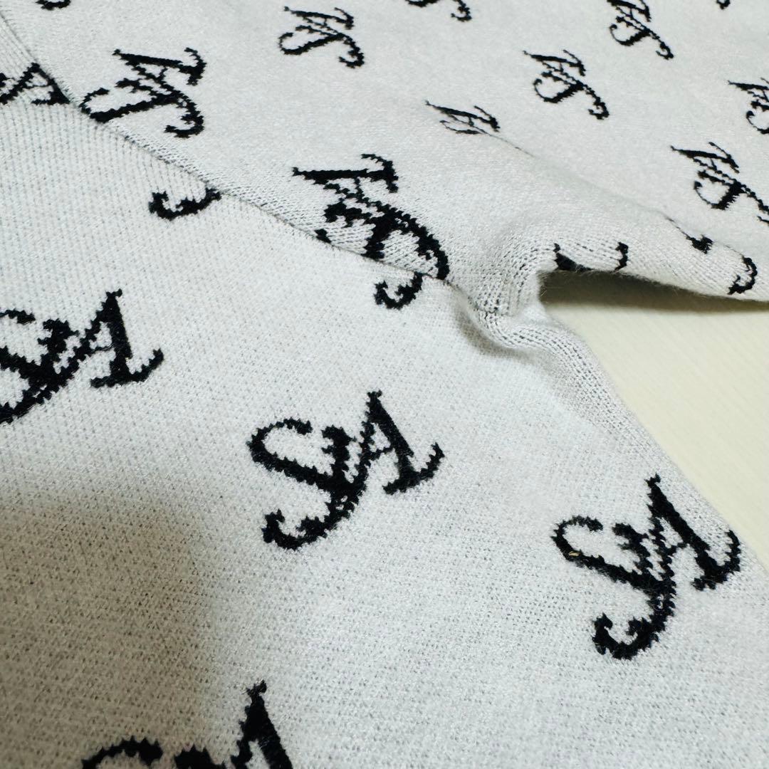 St ANDREWS 12G STAロゴジャガード ニットブルゾン メンズ AW