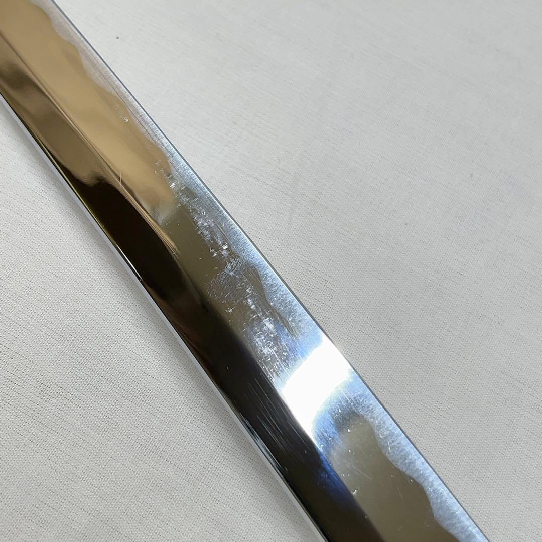 【模造刀】太刀 鉄鍔 風景 魚子地 図 全長99.0センチ 日本刀 白地 金梨地