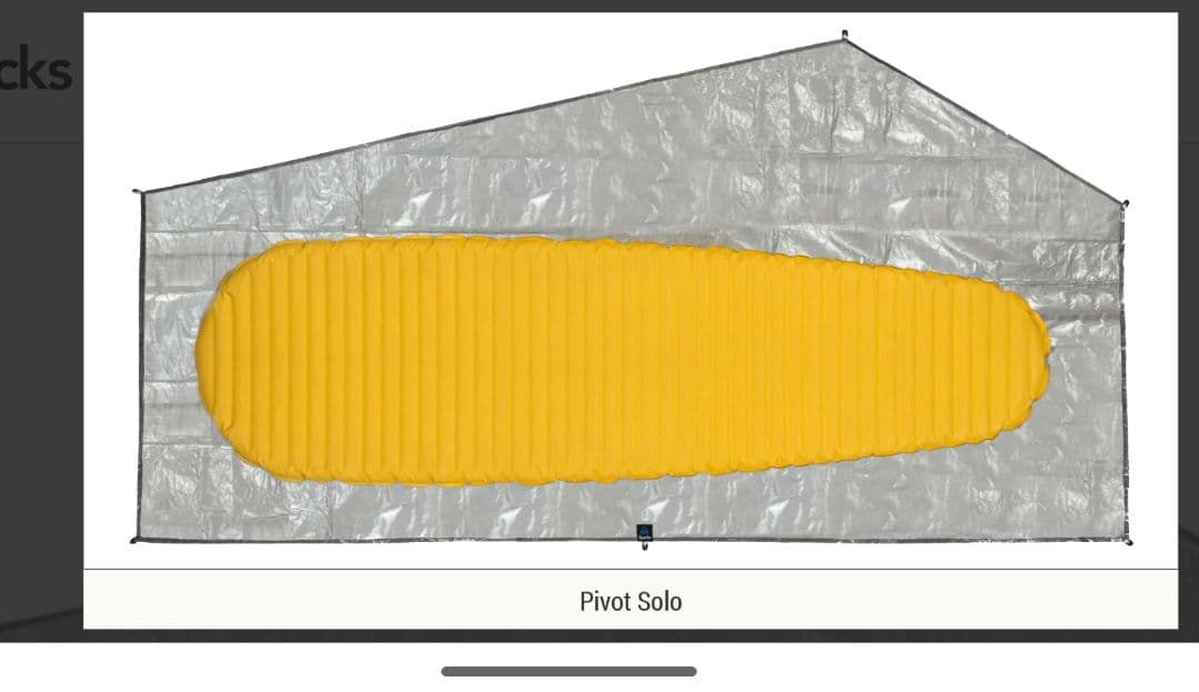 zpacks Pivot solo テント ＋純正グランドシート 試し張りのみ
