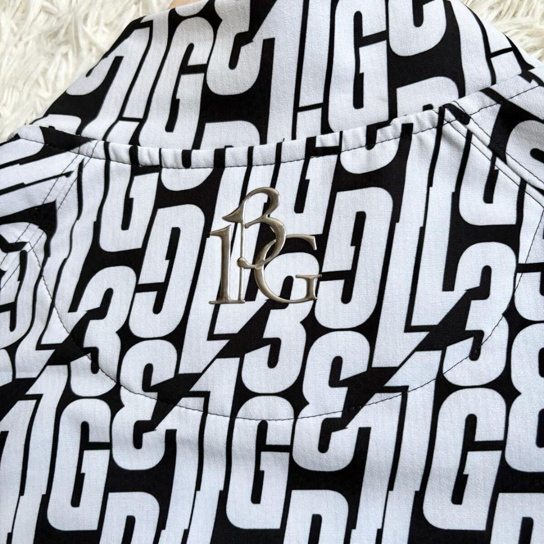 美品/6/XL ウノピュウノウグァーレトレ モックネック 長袖 ロゴ総柄