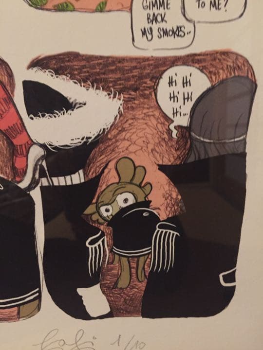 fafi サイン入り carmine volt 原画レプリカ