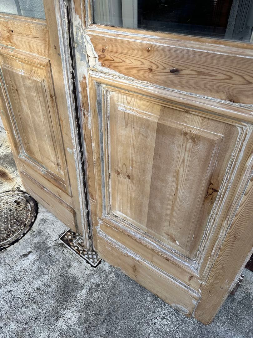 大型アンティーク　ドア2枚set　ヴィンテージ