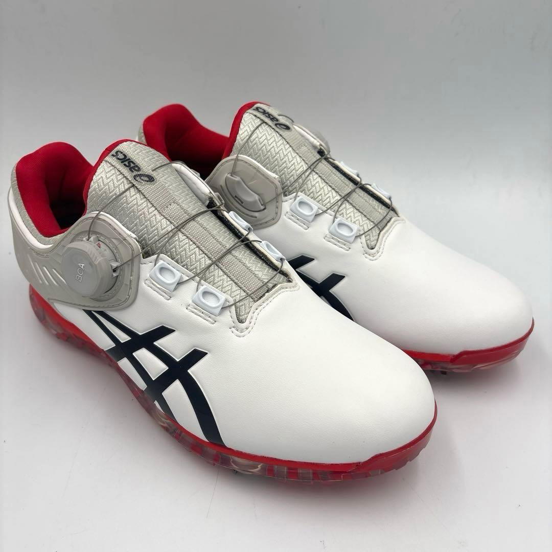 ✨未使用✨アシックス ゲルエースプロ5 ボア【25cm】ホワイト レッド