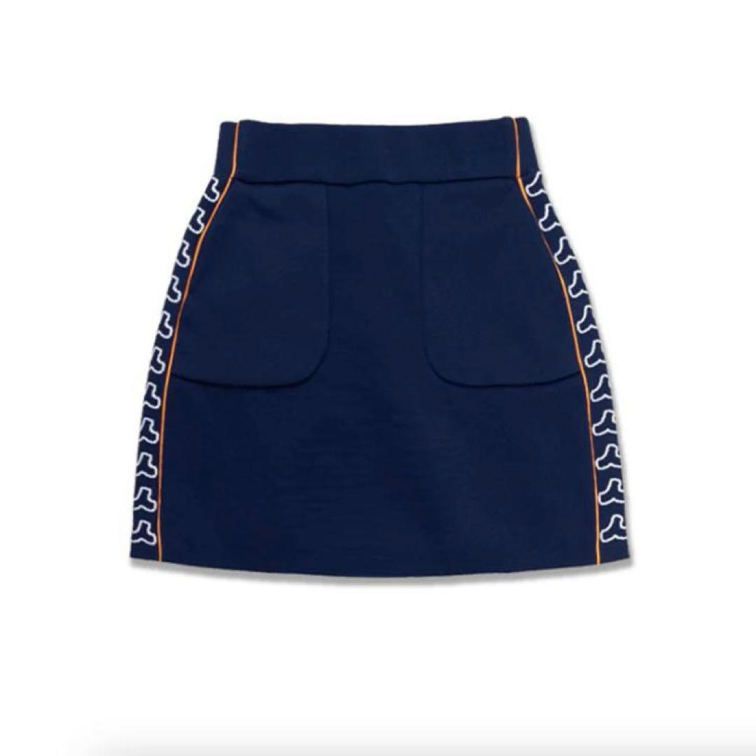 ゴルフ スカート レディス ムータ muta ゴルフウェア ジャガード ネイビー