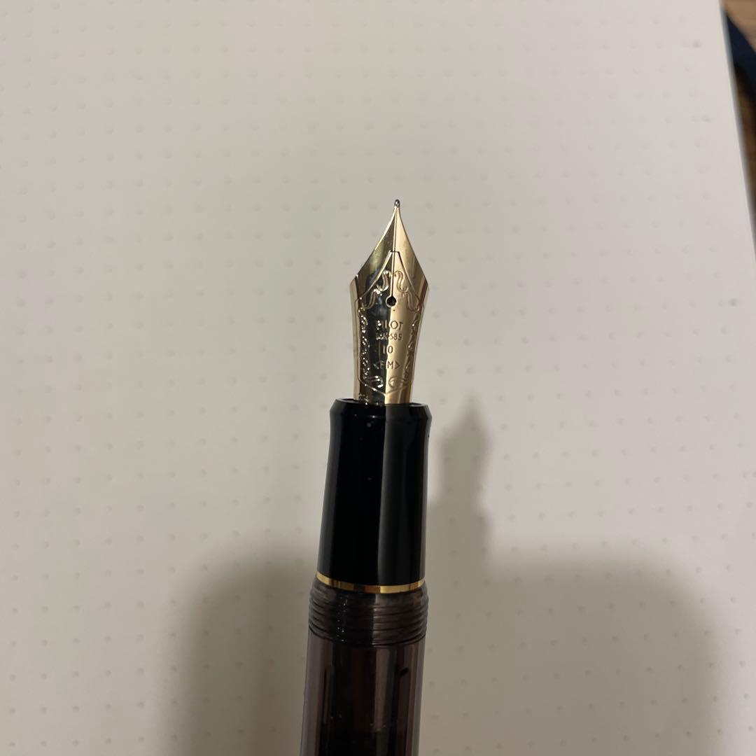 パイロット　カスタム742 モダナイズド　ブラウン　字幅FM 中細字