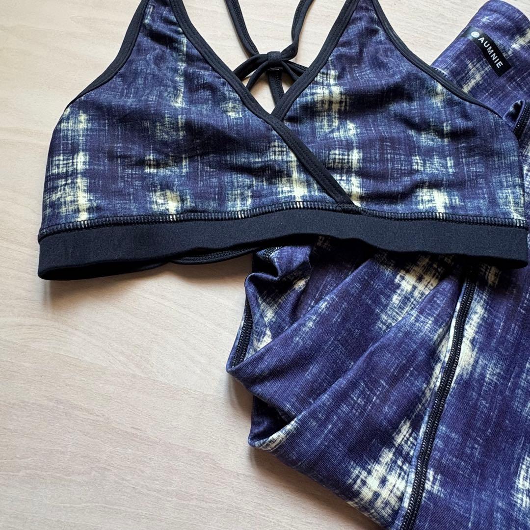 M相当【極美品】AUMNIEアムニー トップス レギンス上下セット ネイビー