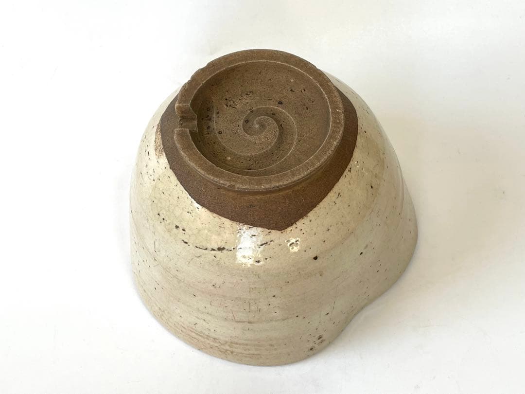 骨董　アンティーク　高麗　御本　洲浜形　茶碗　御本茶碗　粉引　李朝