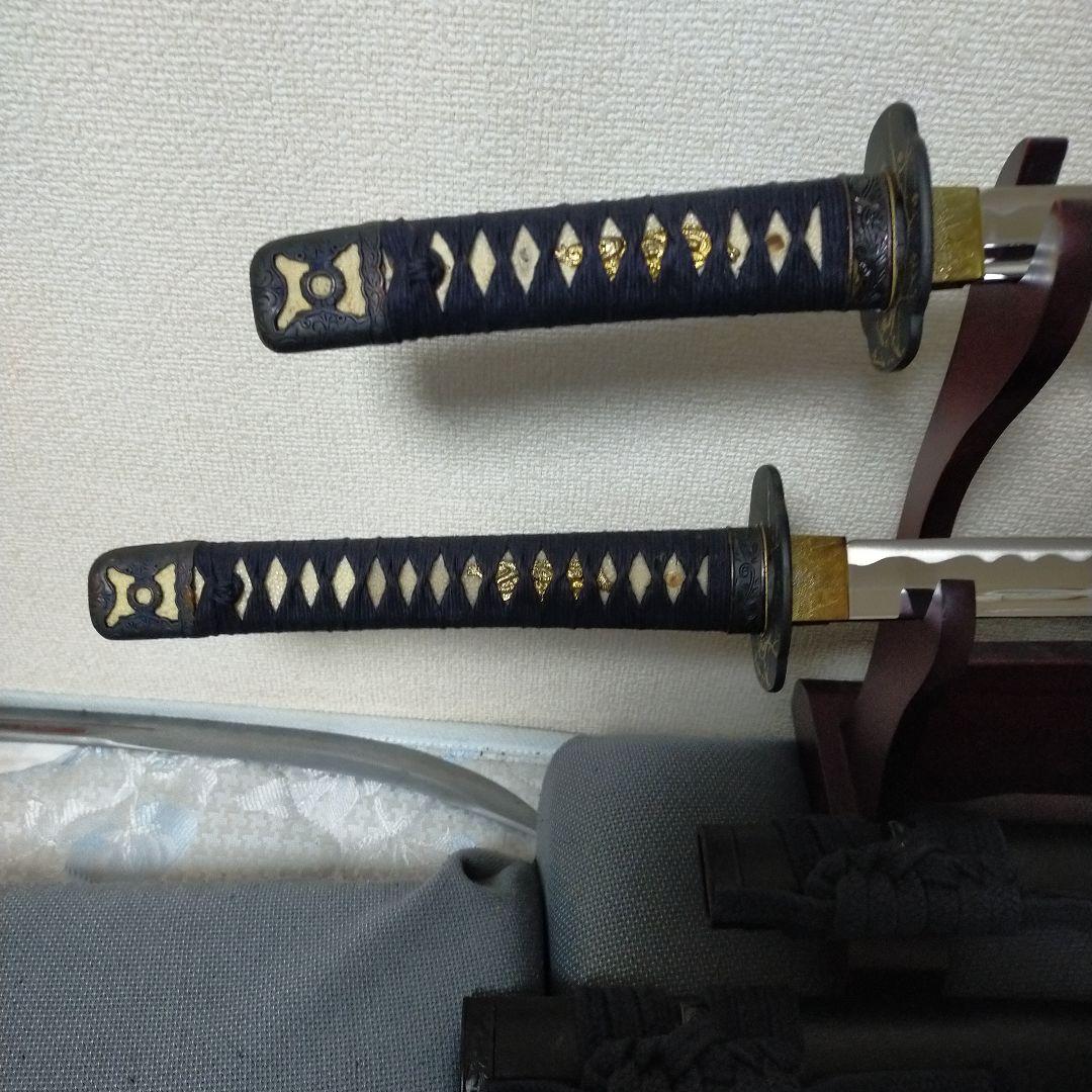 居合刀　模造刀　日本刀　織田木瓜紋本　織田信長　刀剣　鮫皮　鉄鍔