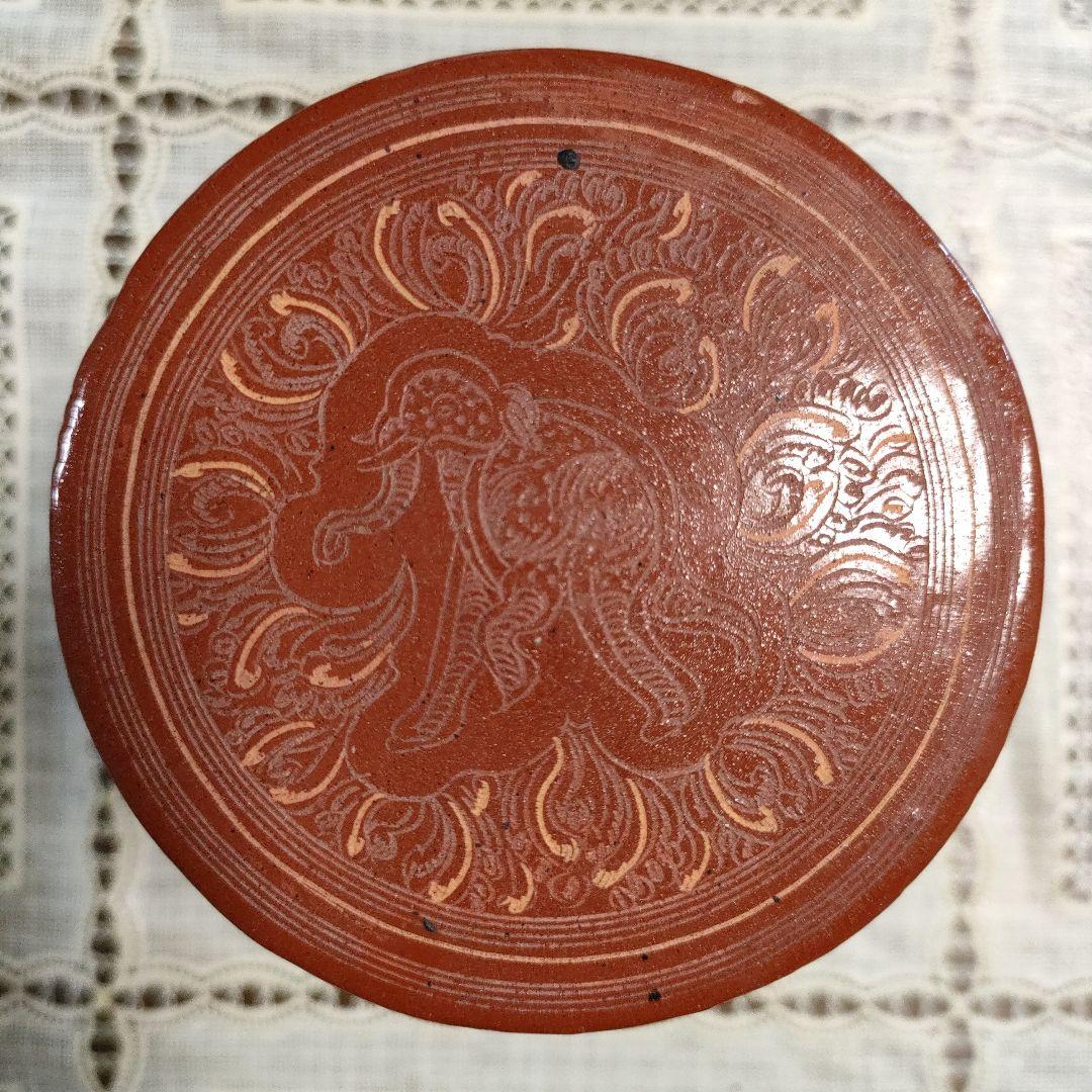 茶道具　朱漆　蒟醤（キンマ）　ミャンマー漆器　ビルマ　籃胎漆器　香合　棗