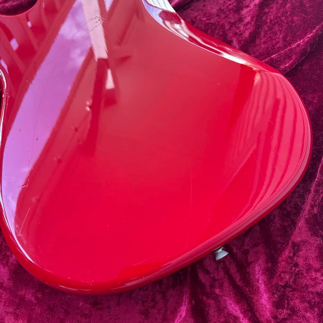 メンテ済 Squier by Fender PRECISION BASS RED