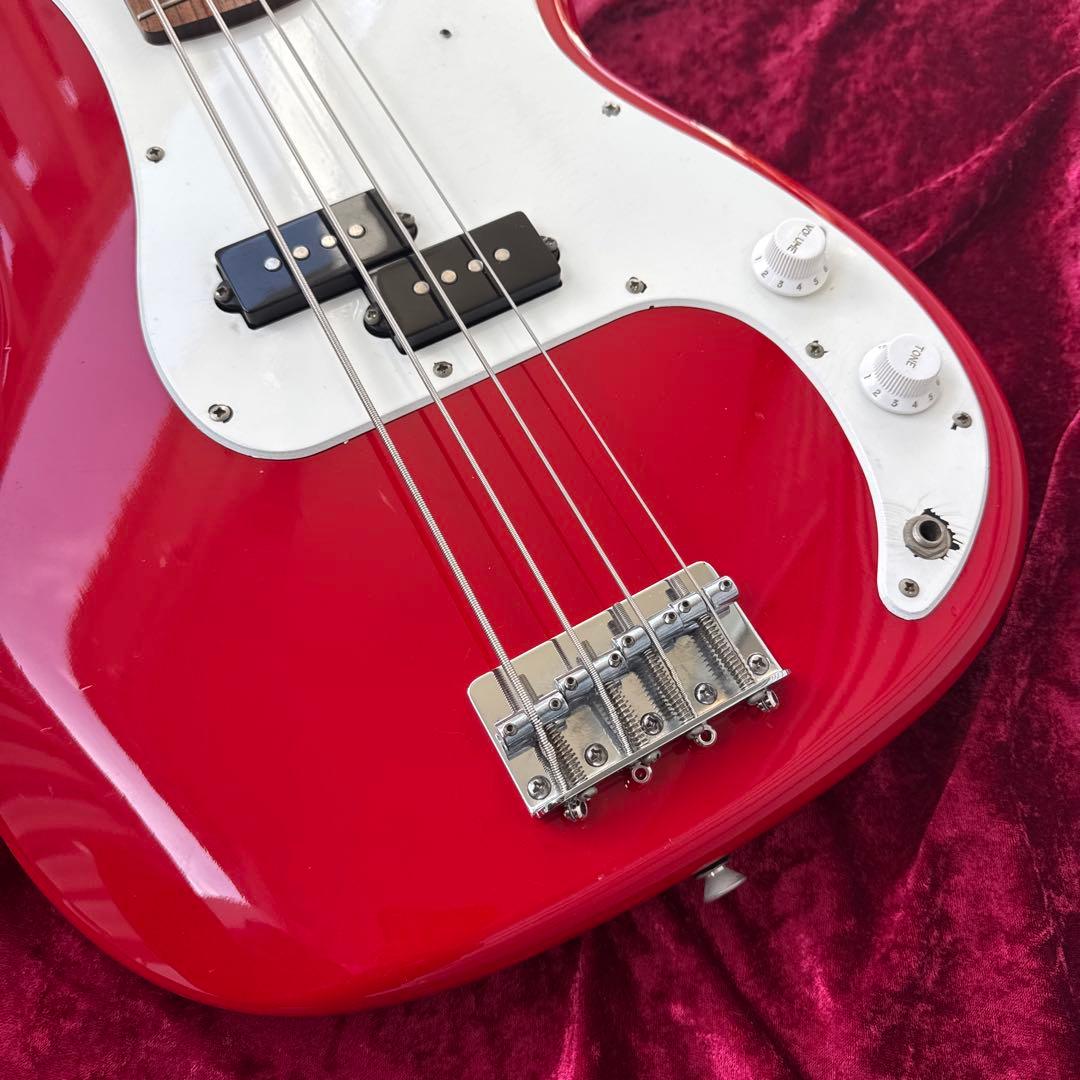メンテ済 Squier by Fender PRECISION BASS RED