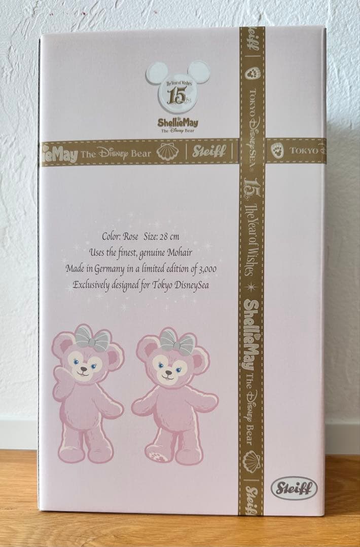 ディズニーシー15周年シュタイフ製シェリーメイ3,000体限定⭐︎新品⭐︎