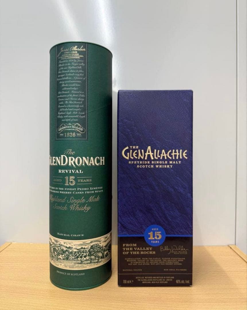 ウイスキー15年　2本セット　グレンアラヒー　グレンドロナック　旧ボトル　完売品