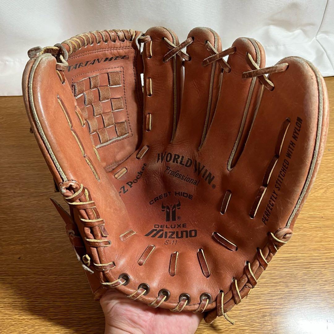 ミズノ ワールドウィン プロフェッショナル 一般硬式？ グローブ グラブ 美品