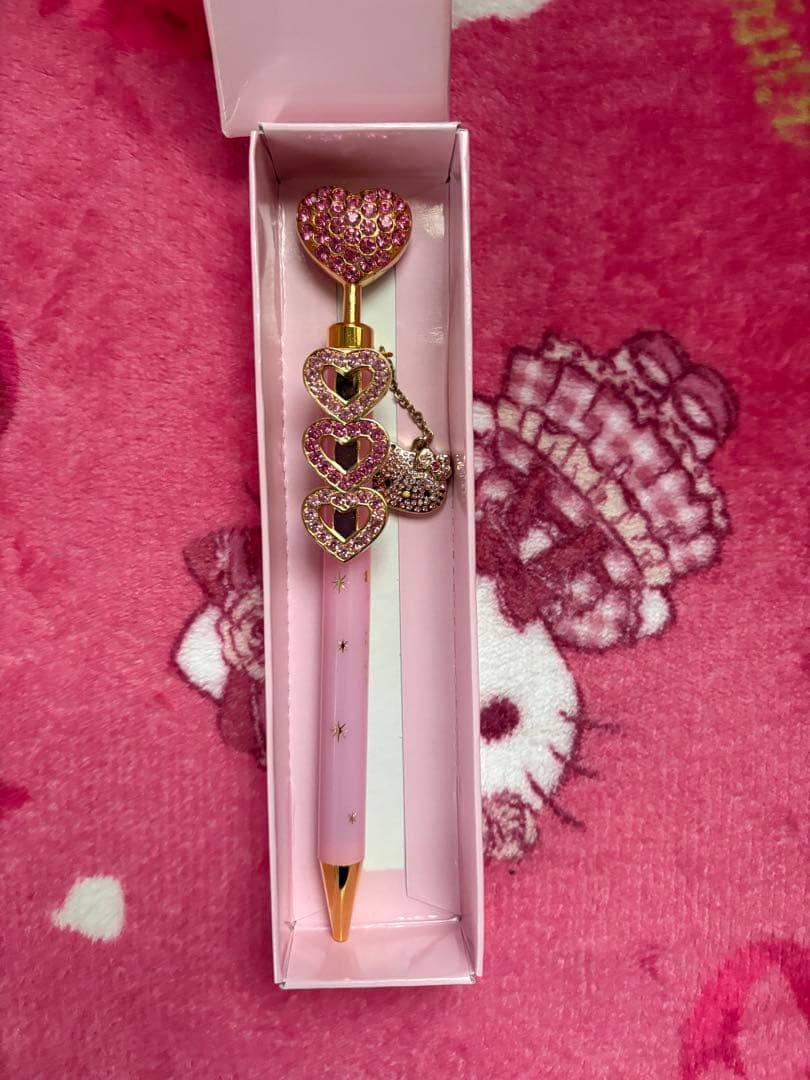 サンリオ　ハローキティ　キラデコシャープペンボールペンハートSP レア【希少】