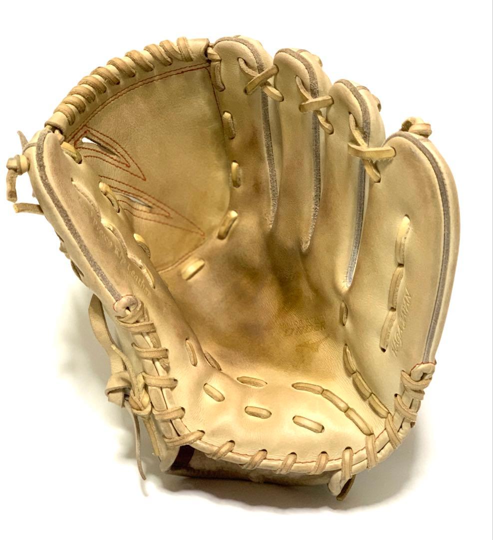 ミズノプロ波賀ジャパン硬式オーダー投手用Prexy Kip Leather耕作刻