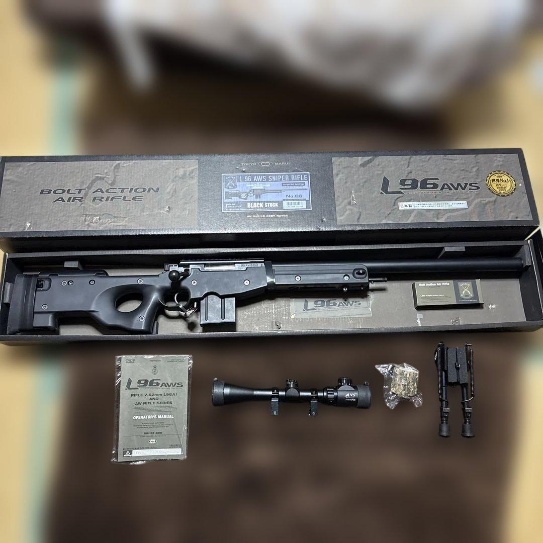 な*け様 東京マルイ スナイパーライフル L96 AWS ブラック スコープ バ