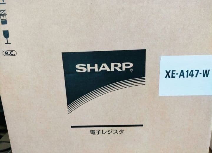 シャープレジスター　XE-A147　PC連携売上管理フル設定無料　102044