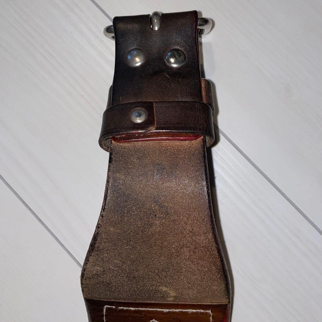 【お侍さん専用】ウエサカ　UESAKA ベルト　シングルピン　2枚張り　S