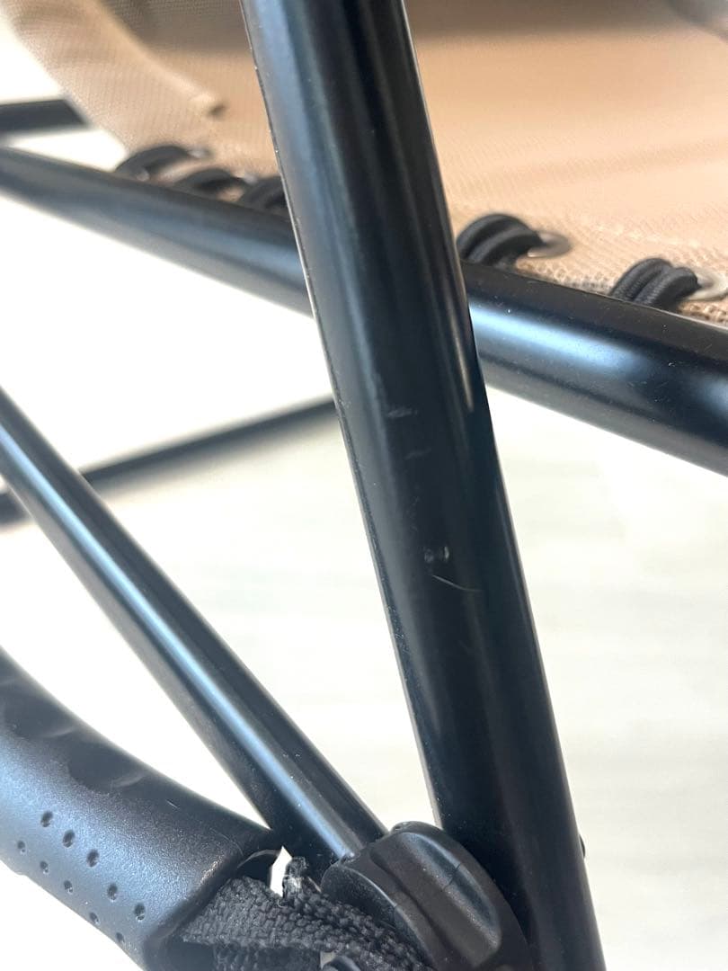 【大至急】引っ越しの為リクライニングアウトドアチェア ベージュ