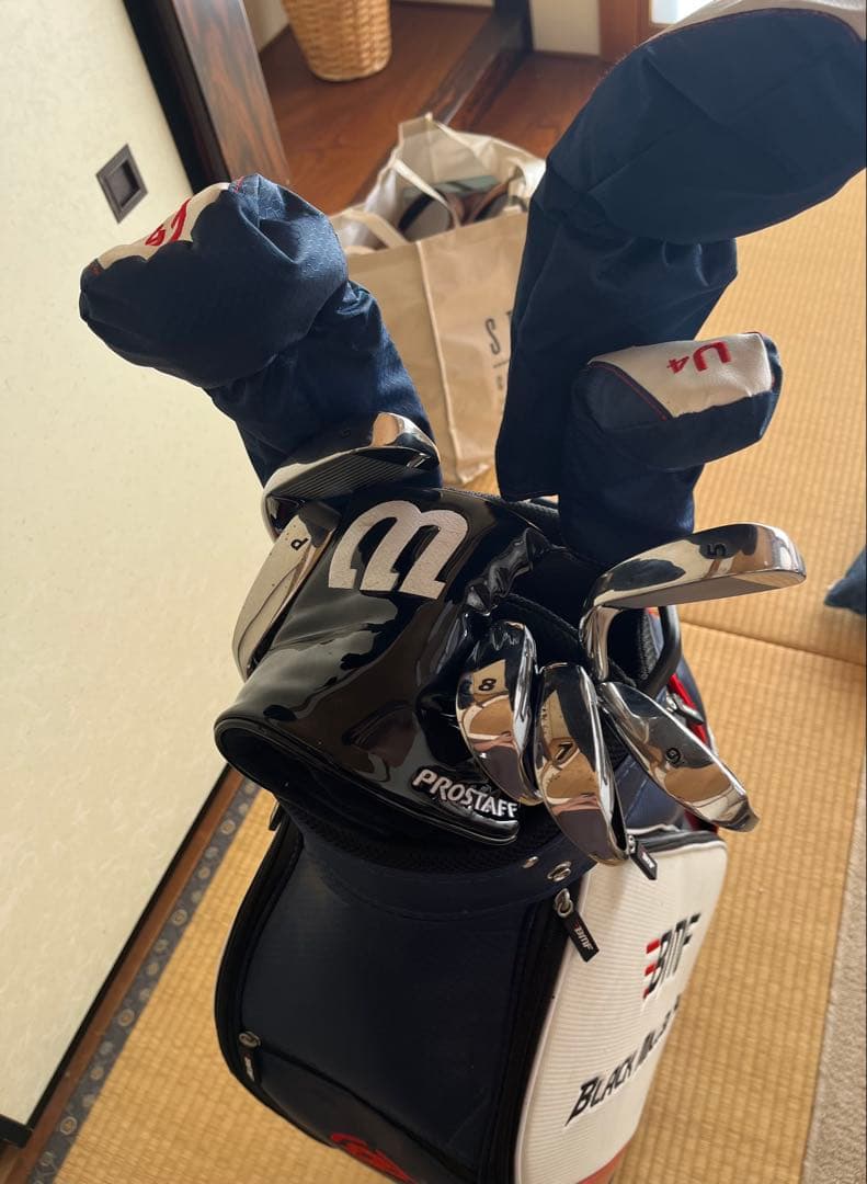 【値下げ交渉可】BMF BLACK MILLED FACE ゴルフバッグ　クラブ