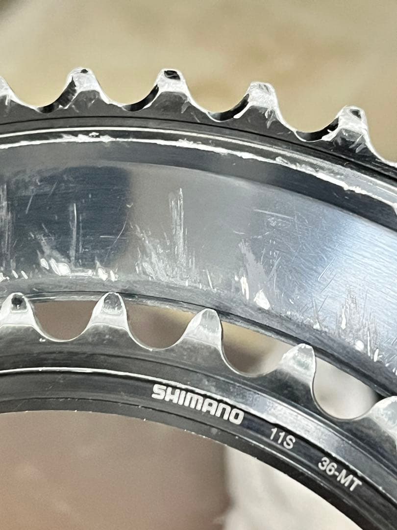 極美品　FC-9100-P チェーンリング走行少 デュラエース