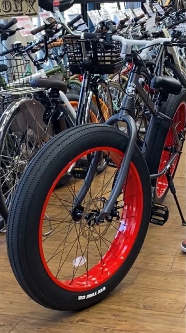 BRONX26インチ　ファットバイク（ドリンクホルダー・ライト・ロックセット）