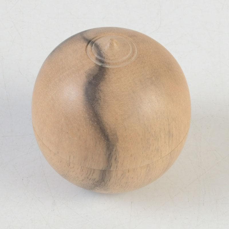 茶道具　黒柿製　宝珠　香合　V　9745