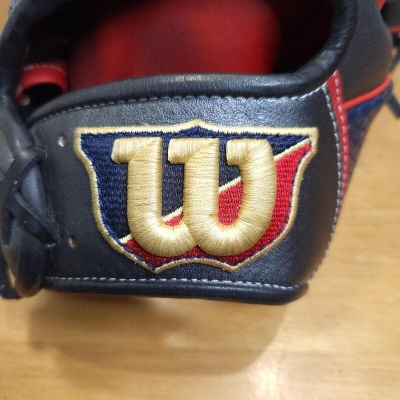 ウイルソン D5 デュアル 特別仕様スネークレザー 美品 内野用 軟式グローブ