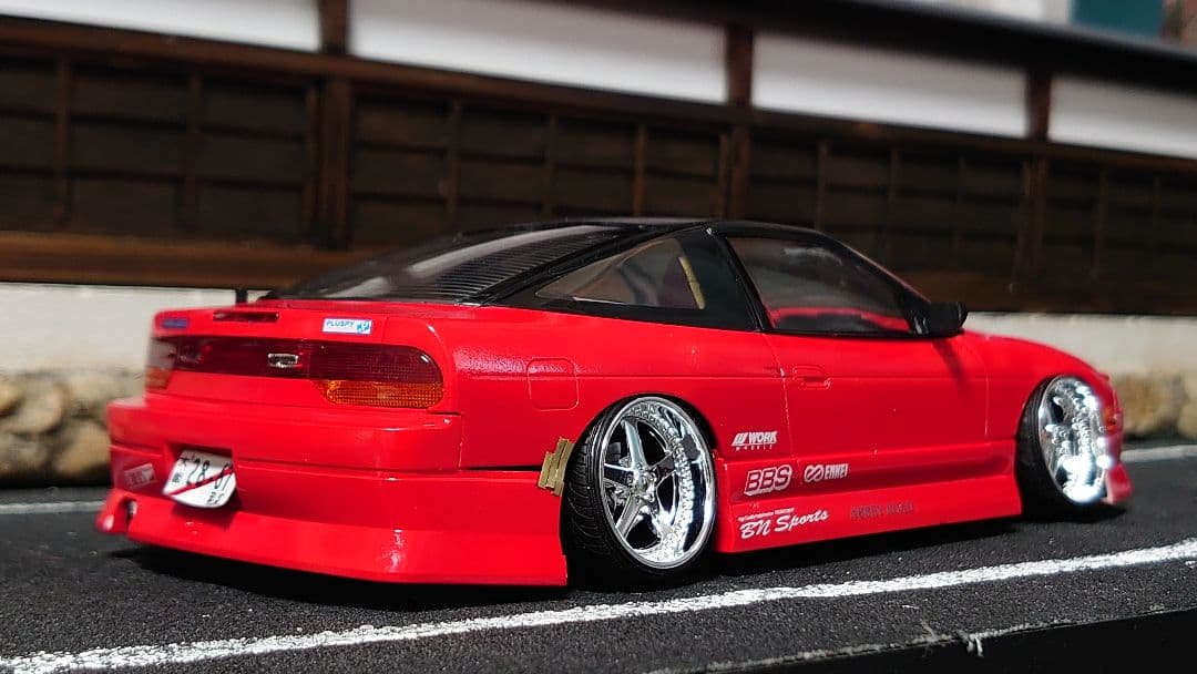 1/24 アオシマ bnスポーツ 180sx 完成品