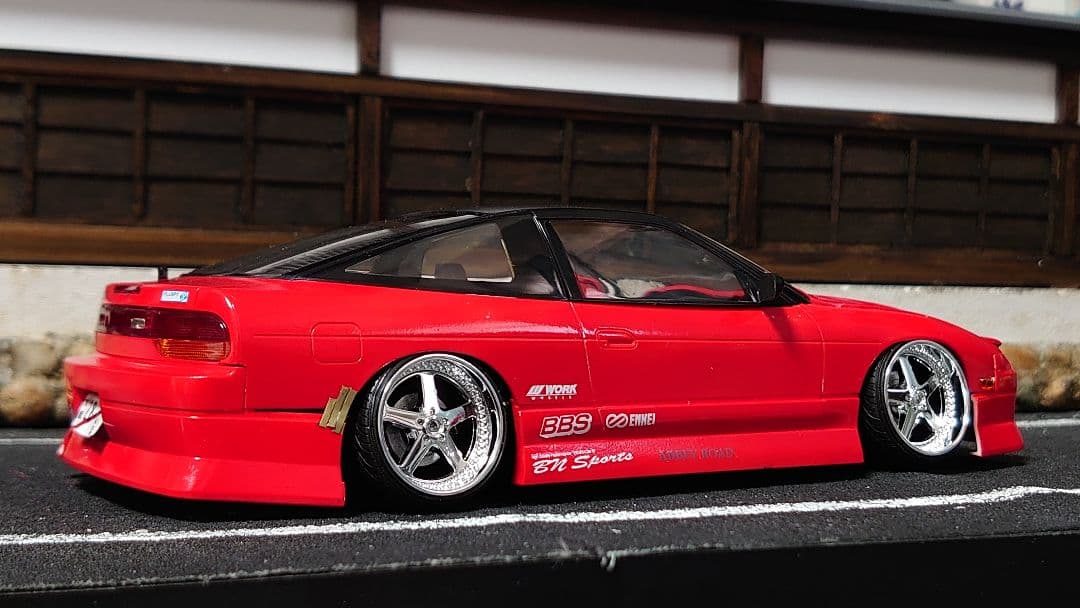 1/24 アオシマ bnスポーツ 180sx 完成品