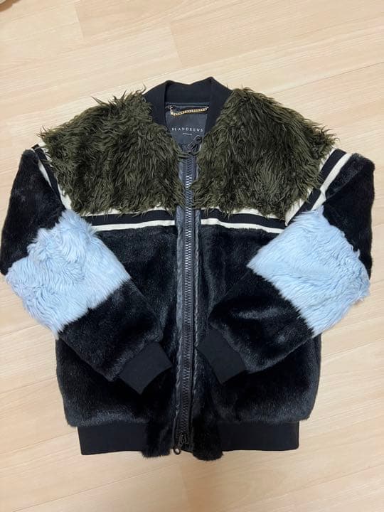 レア！美品　異素材ファーMIXブルゾン　セントアンドリュース　ジップジャケット