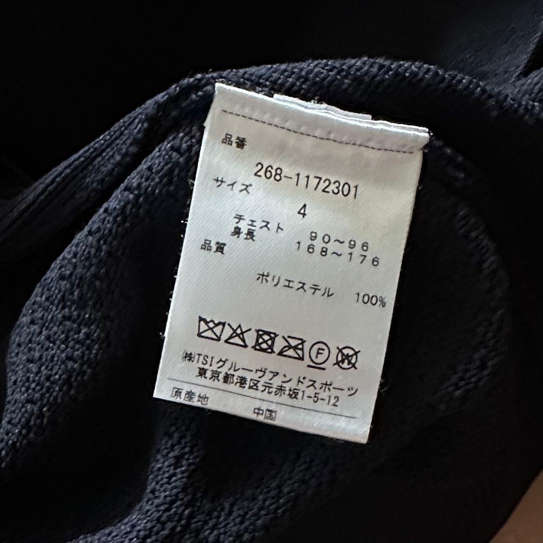 PEARLY GATES フルジップ フーディ ニットジャケット ネイビー 4