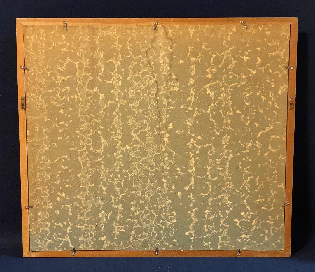 「真作」高橋里謡子「モロッコの草原にて」風景画　油彩画　額装　サイン有り　F8号