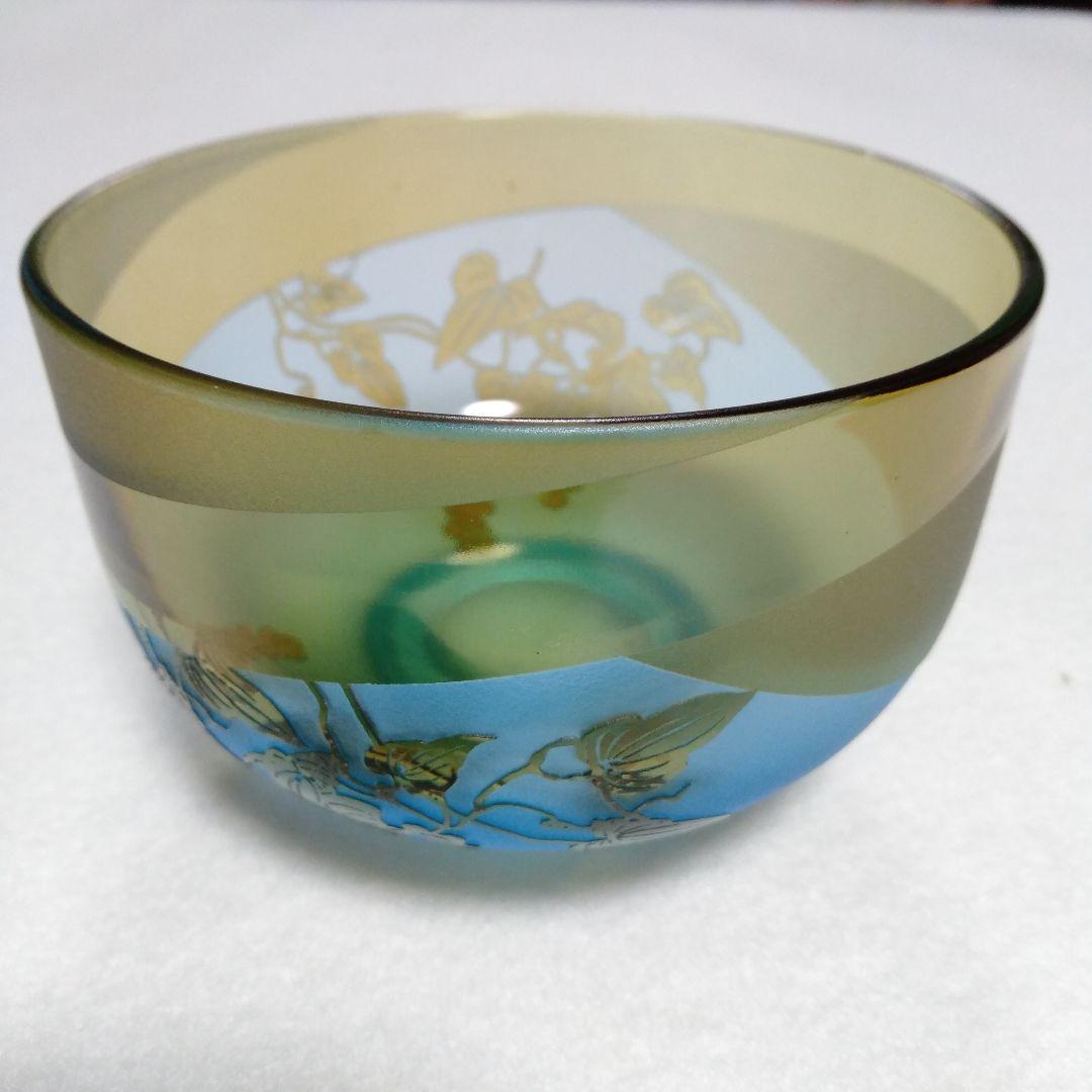 硝子のお抹茶碗