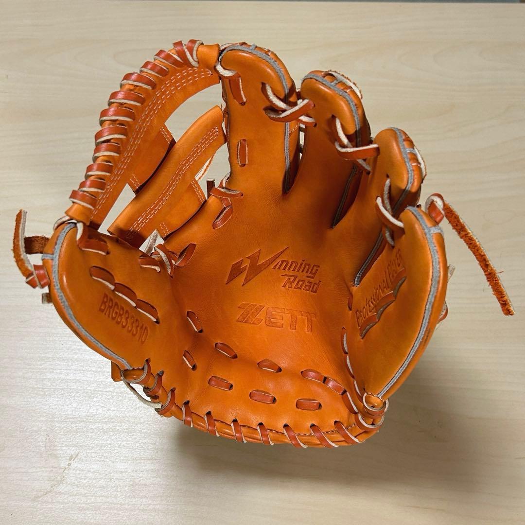 【美品】　ZETT ゼット　軟式グローブ ウイニングロード サイズ4 中・高生〜