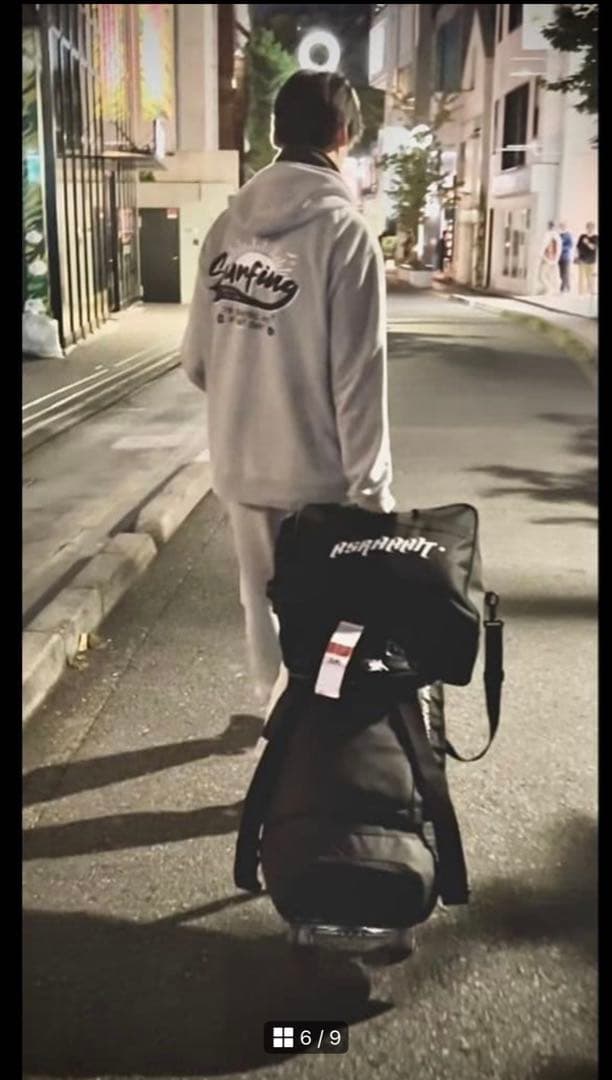 スケボー★スケートボード★キャリーバック カーキオレンジ