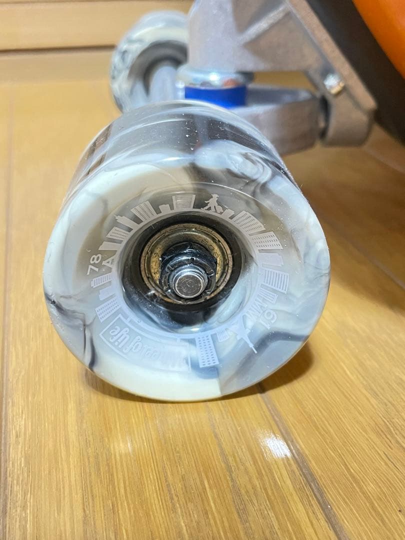 スケボー★スケートボード★キャリーバック カーキオレンジ