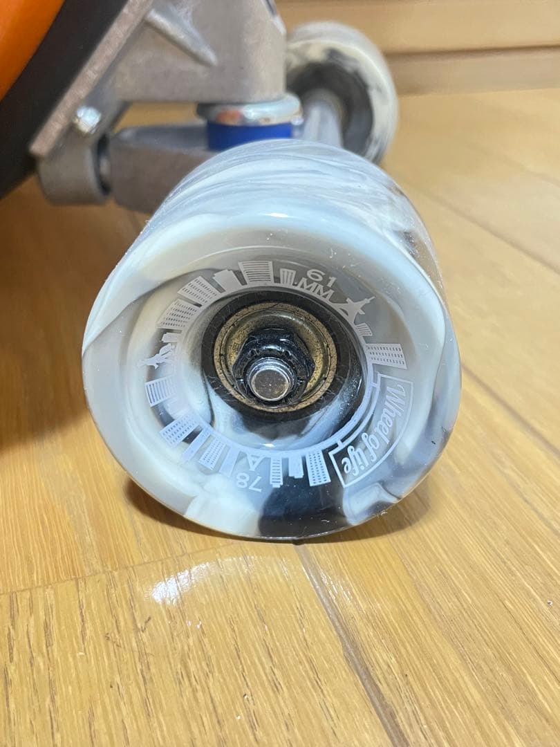 スケボー★スケートボード★キャリーバック カーキオレンジ