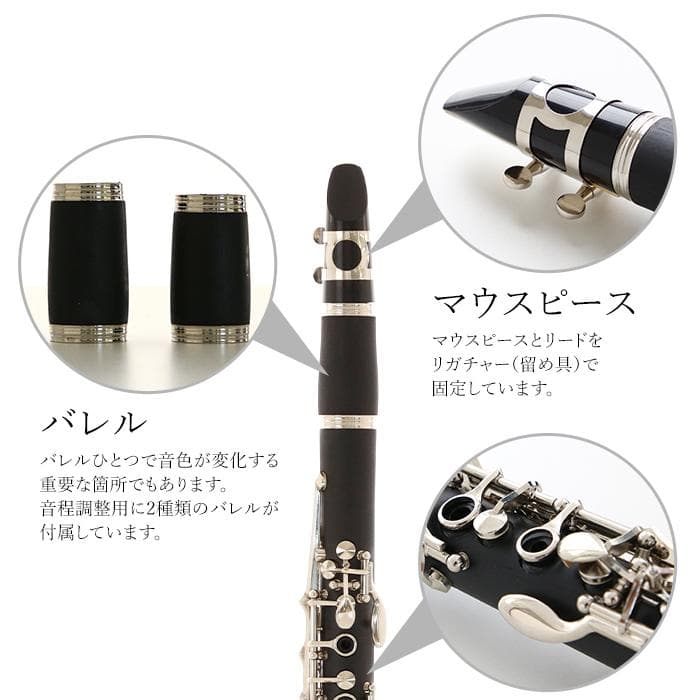 新品 未使用 送料無料 クラリネット セット 予備 リード付