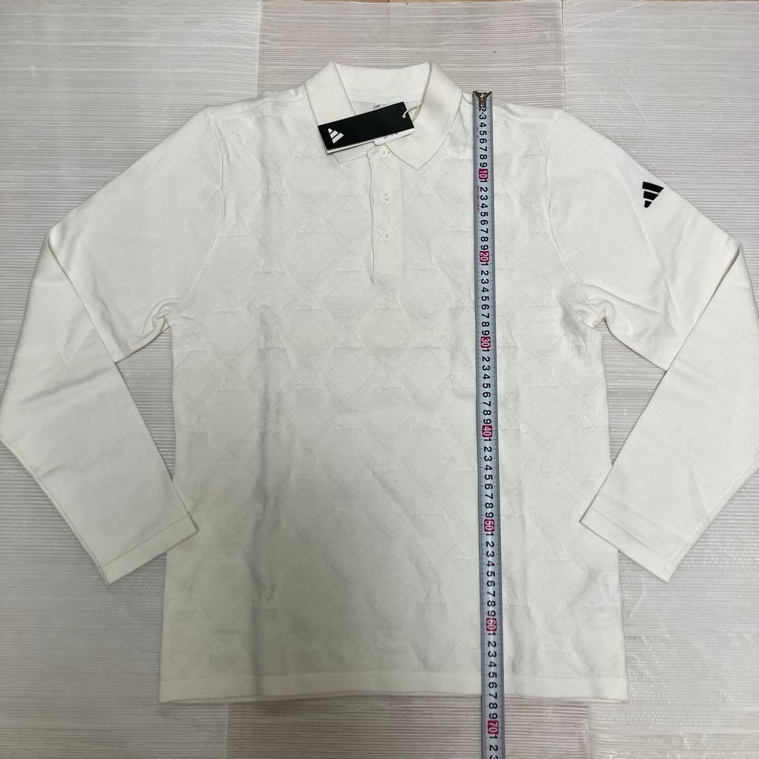 送料無料 新品 adidas GOLF アーガイル柄セーター ポロ M WT