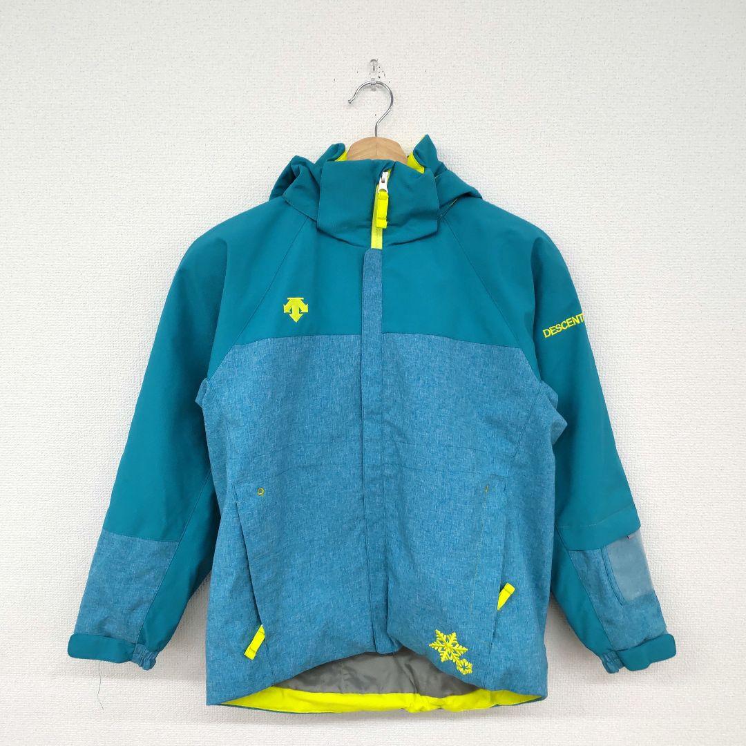 ▢［DESCENTE］上下セット 蛍光イエロー　オーバーオール 150cm