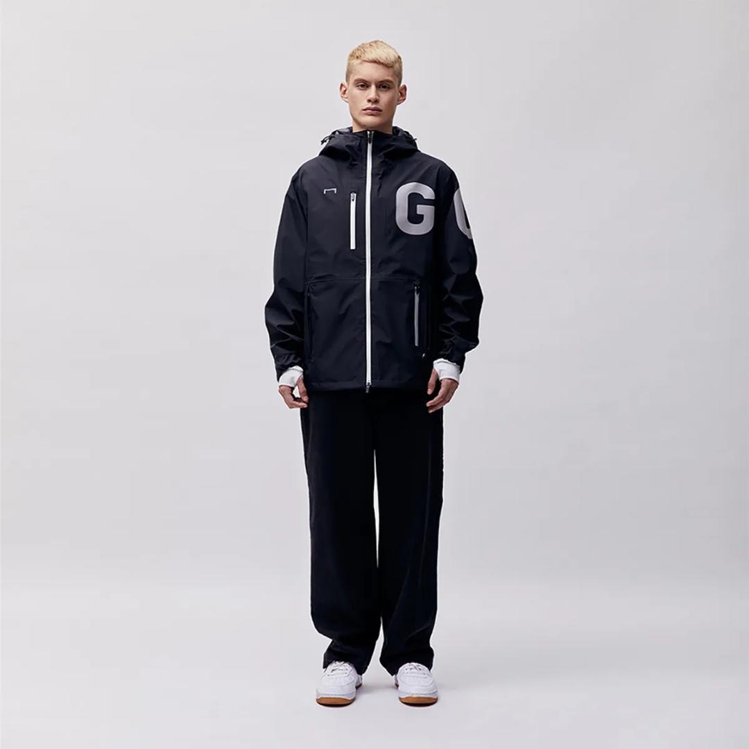 GOAL STUDIO ナイロンジャケット ウィンドブレーカー ブラック ロゴ