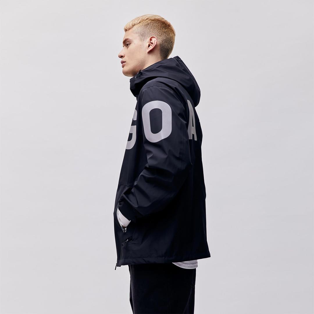 GOAL STUDIO ナイロンジャケット ウィンドブレーカー ブラック ロゴ