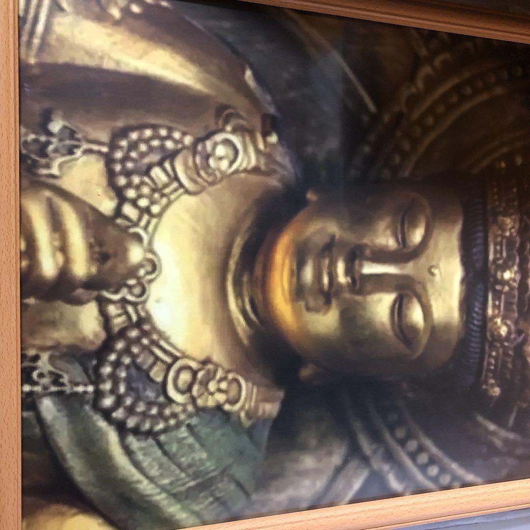 極上…‼️大日如来仏像坐像A2サイズ…写真‼️写真フレーム付き‼️