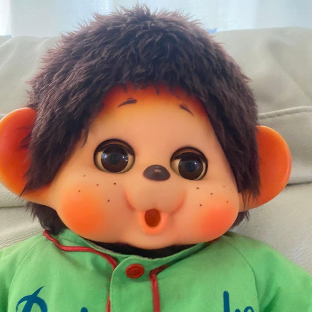 希少 モンチッチぬいぐるみ　昭和レトロ　大助野球トーホーヴィンテージセキグチ