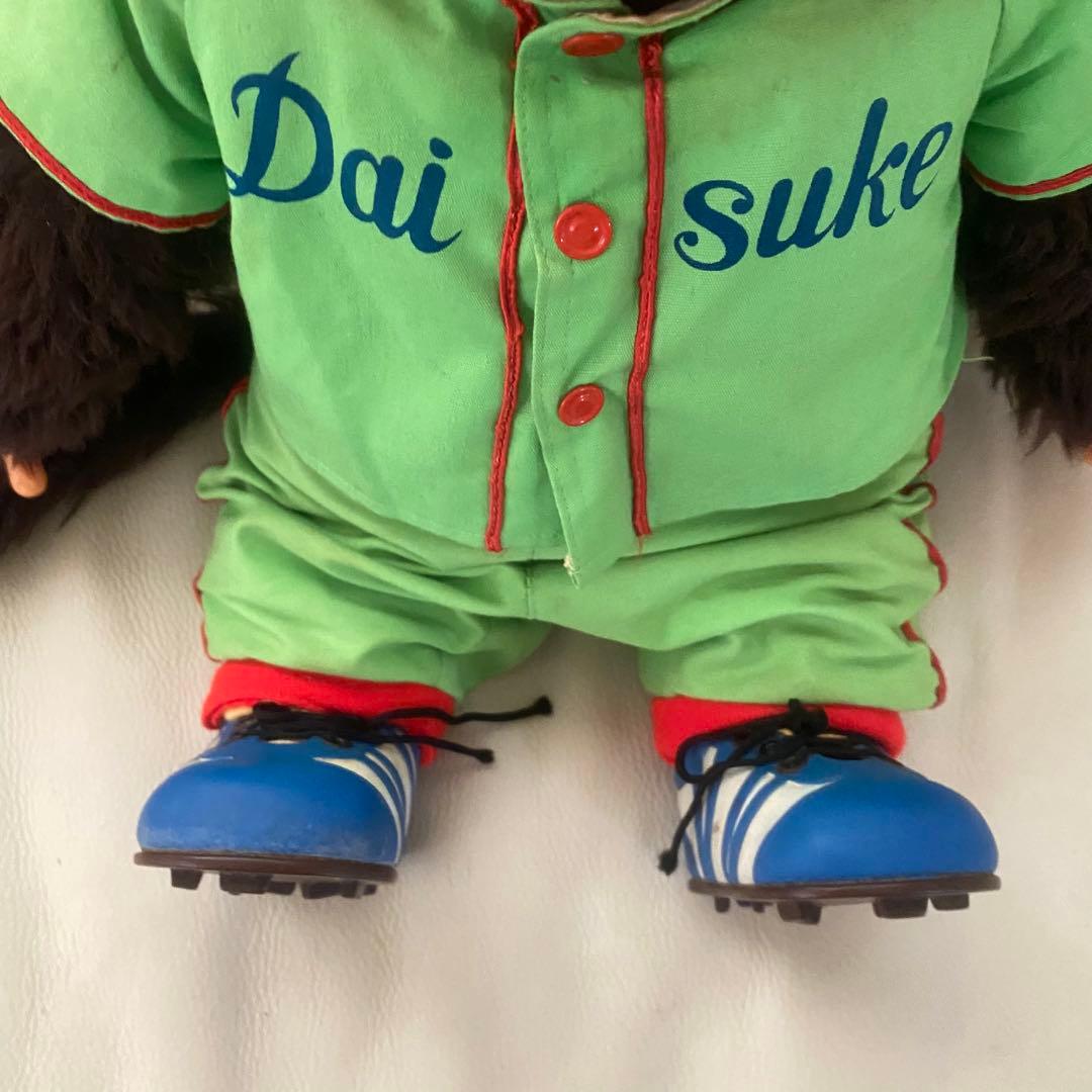 希少 モンチッチぬいぐるみ　昭和レトロ　大助野球トーホーヴィンテージセキグチ