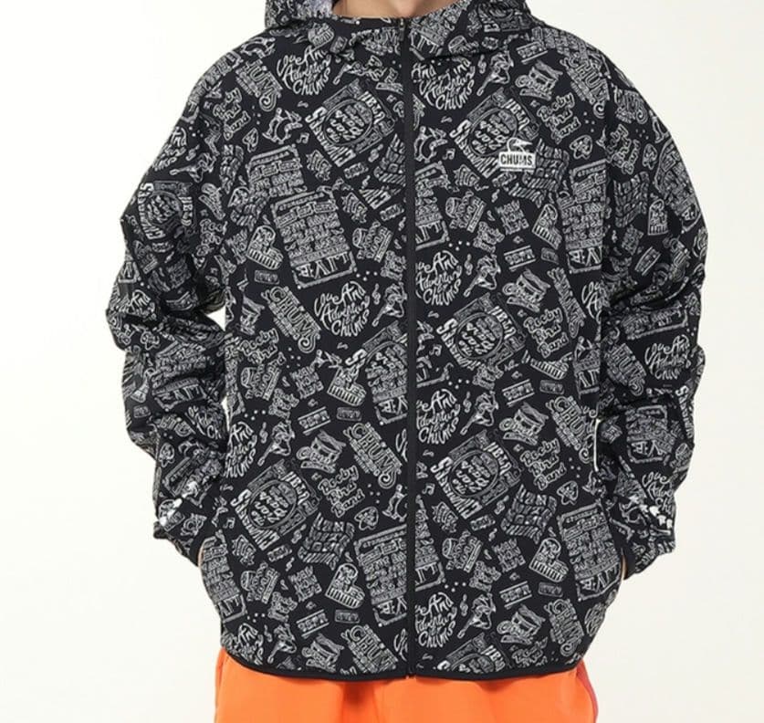 CHUMS ランニングジャケット ナイロン Woman L 撥水加工 フルジップ