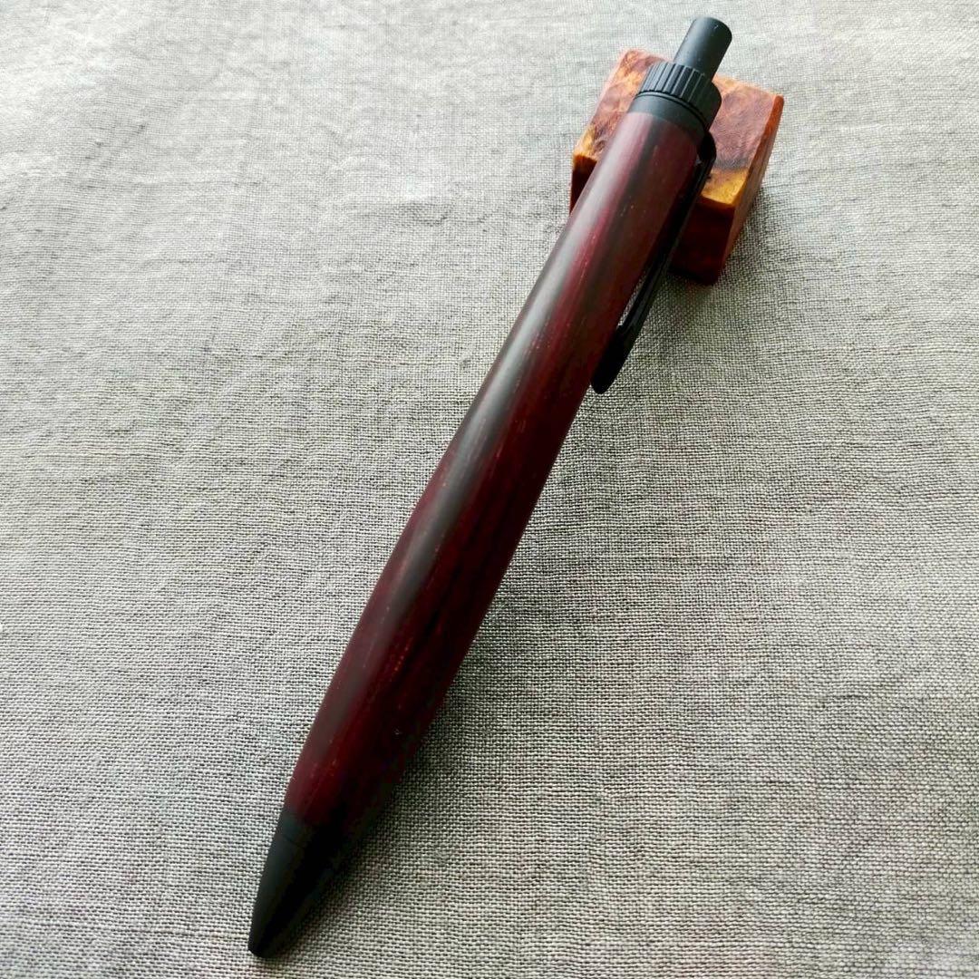 マリティマ　ハンドメイド　木軸ボールペン　G2　天然木　ブラック　希少