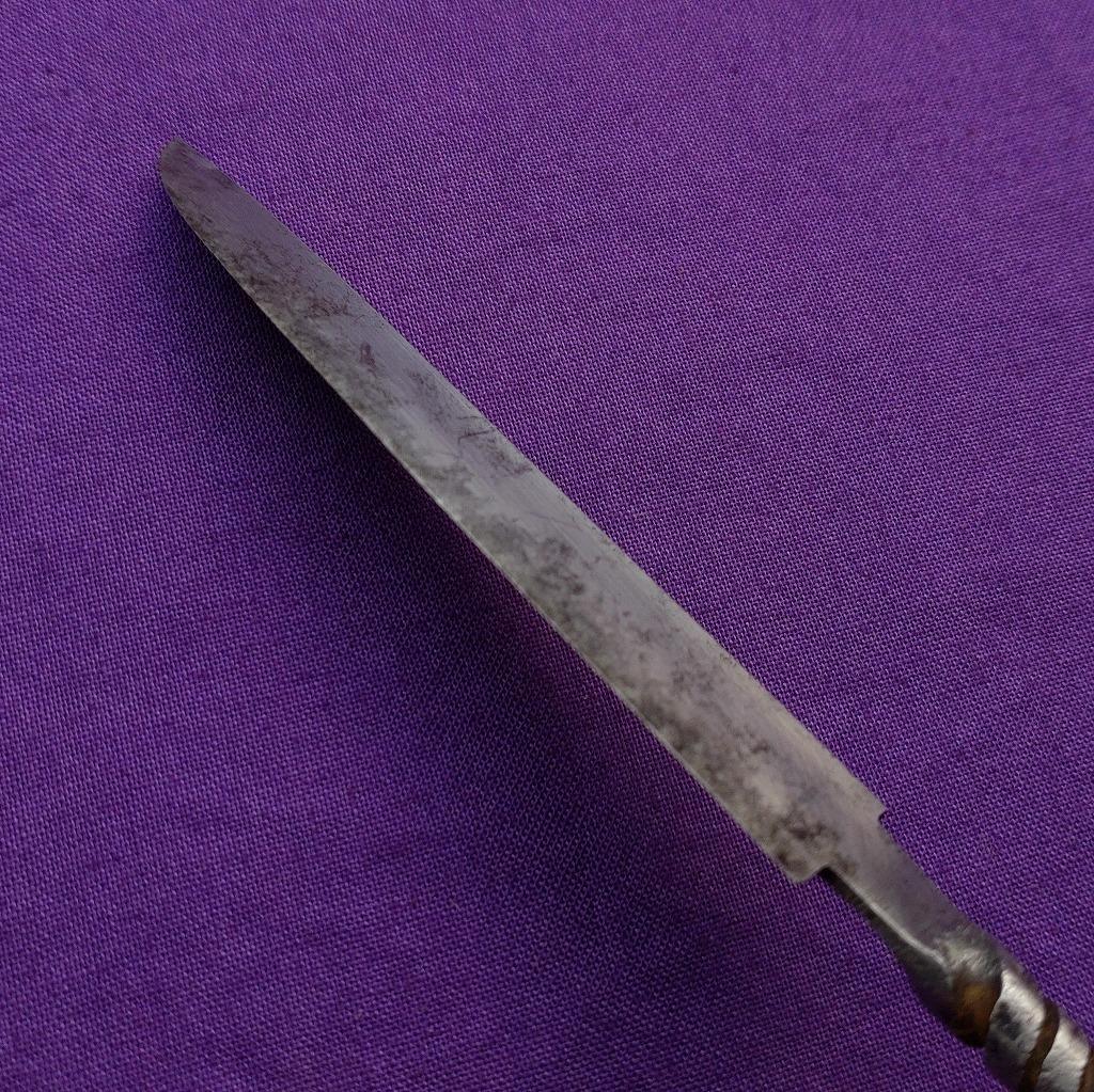 うぶけや 封切り小刀 硯小刀 ペーパーナイフ 千枚通し 刃長約73㎜《0265》